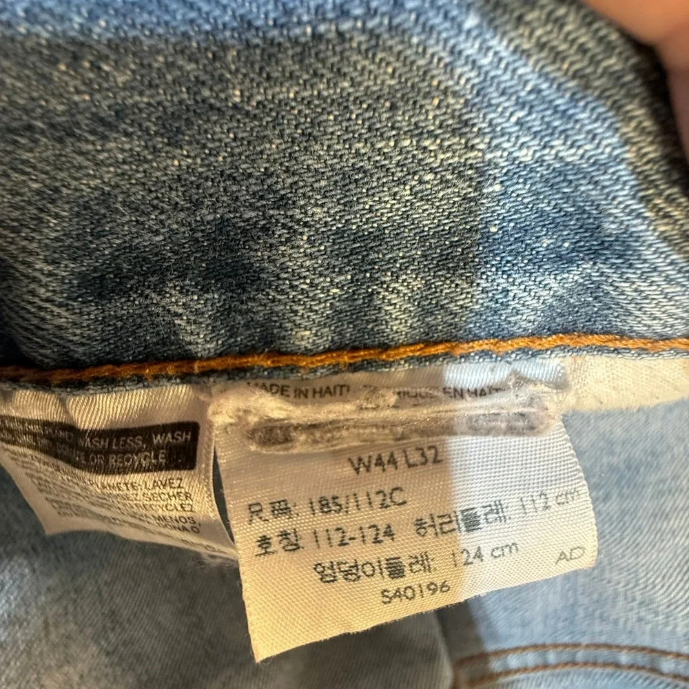 Levis 569 Loose Straight Fit Mens Jeans Blue Medium Wash Denim‎ W44 L32
